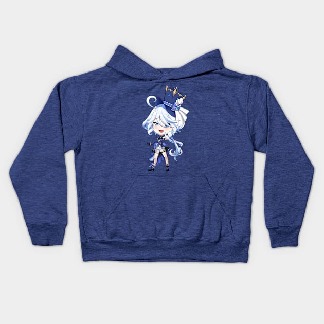 Furina De Fontaine Focalors Hydro Archon Genshin Impact Chibi Kids Hoodie by Anime Access